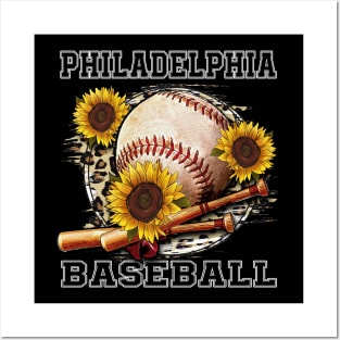 Awesome Baseball Name Philadelphia Proud Team Flowers Posters and Art